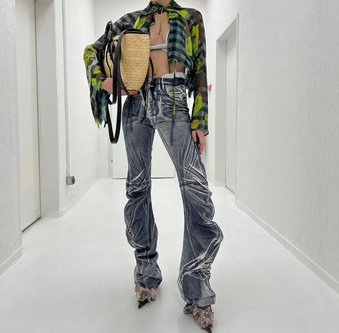 Tie-Dye Flare Pants
